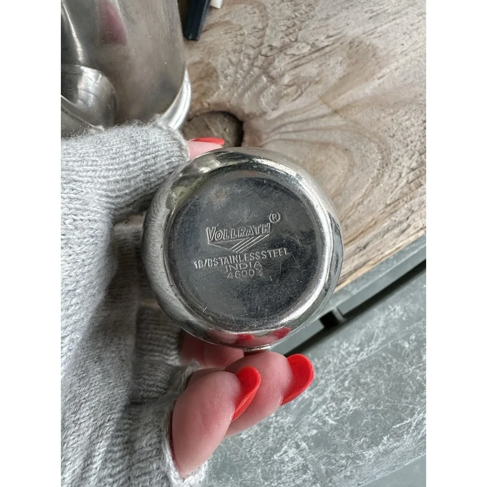 Vintage Vollrath‎ 46010 Yorkshire Stainless Steel Coffee Teapot And Creamer Set